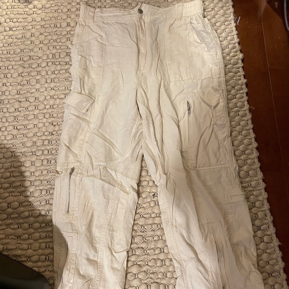 UO Linen Cargo Pants